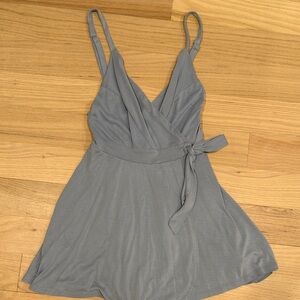Urban Outfitters Blue Wrap Romper
